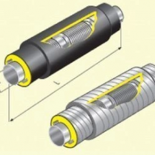 Компенсатор (ГОСТ 8732-78/8731-74, Мст.09г2с) 2 СКУ 16-150-120-2-ППУ-ПЭ с ОДК